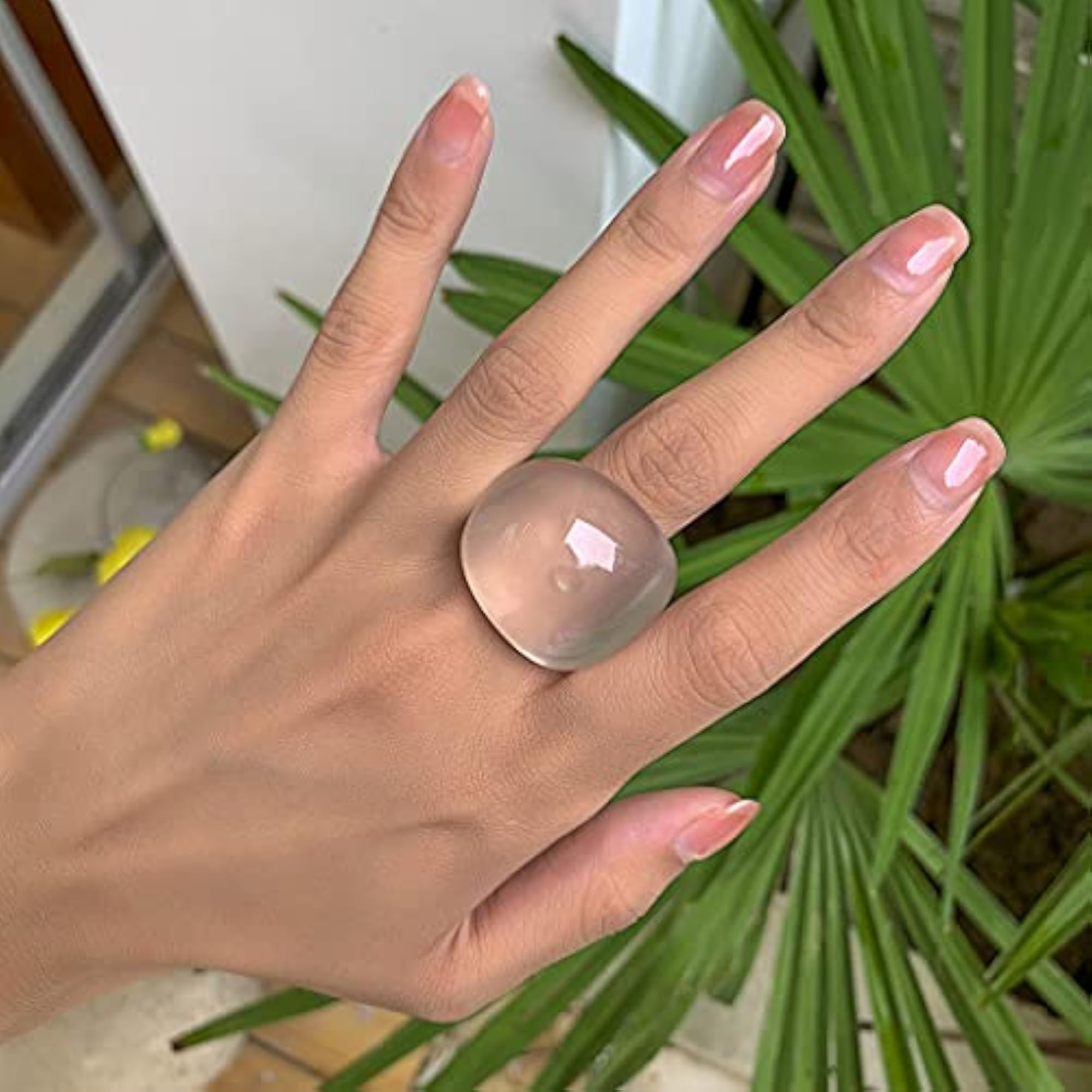 Women's Resin Simple Elegant Classic Dainty Stackable Ring